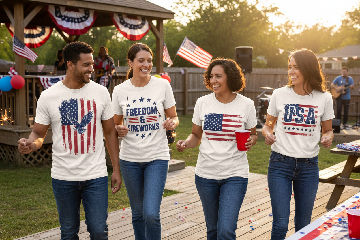 Patriotic DTF Transfers
