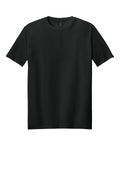 Front view of a plain black blank t-shirt on a white background.