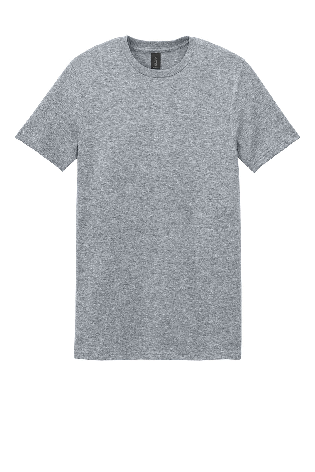 Blank Gildan Softstyle Sports Grey T-shirt front on white background
