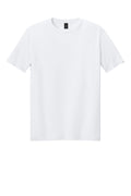 Front view of a clean, white Gildan Softstyle blank t-shirt displayed on a plain background, optimized for DTF transfer applications.
