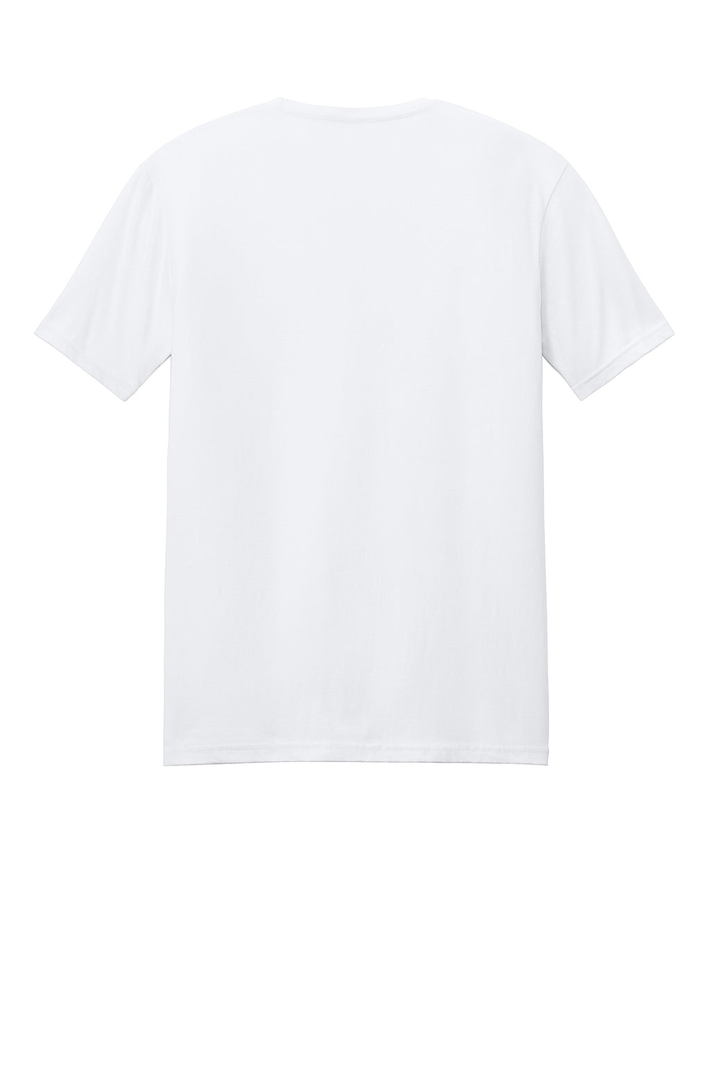 Back view of a clean, white Gildan Softstyle blank t-shirt displayed on a plain background, optimized for DTF transfer applications.