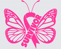 Survivor Ribbon Butterfly DTF Transfer
