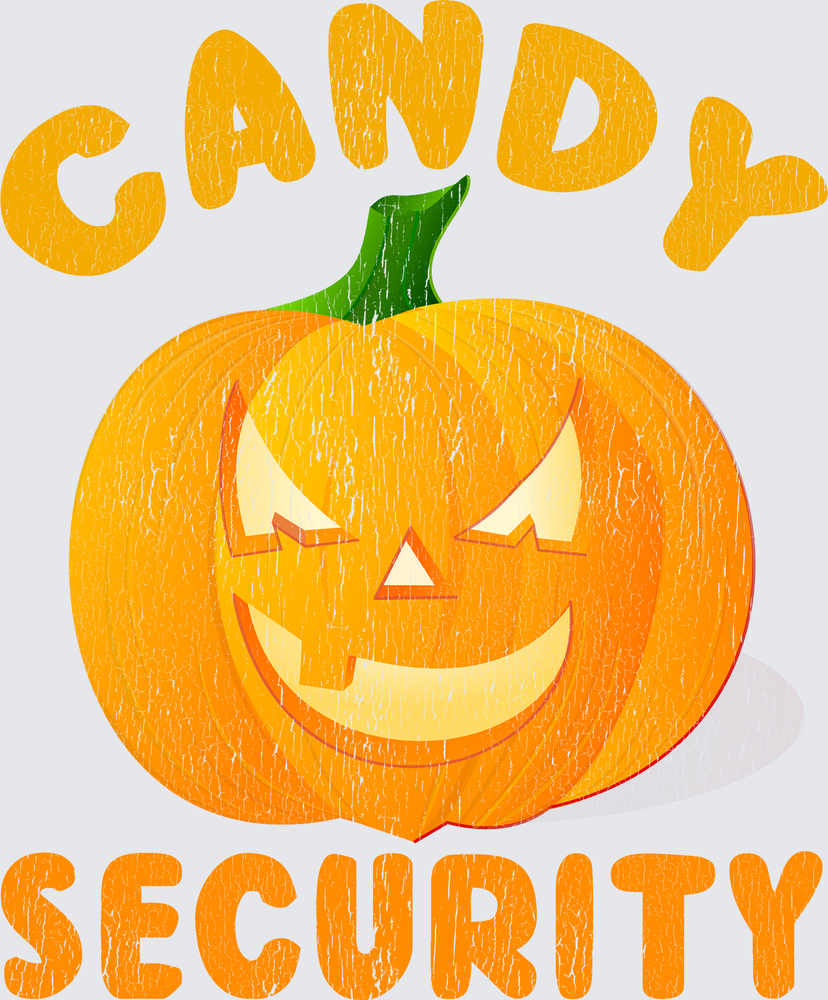Candy Security Halloween Jack-O-Lantern Pumpkin